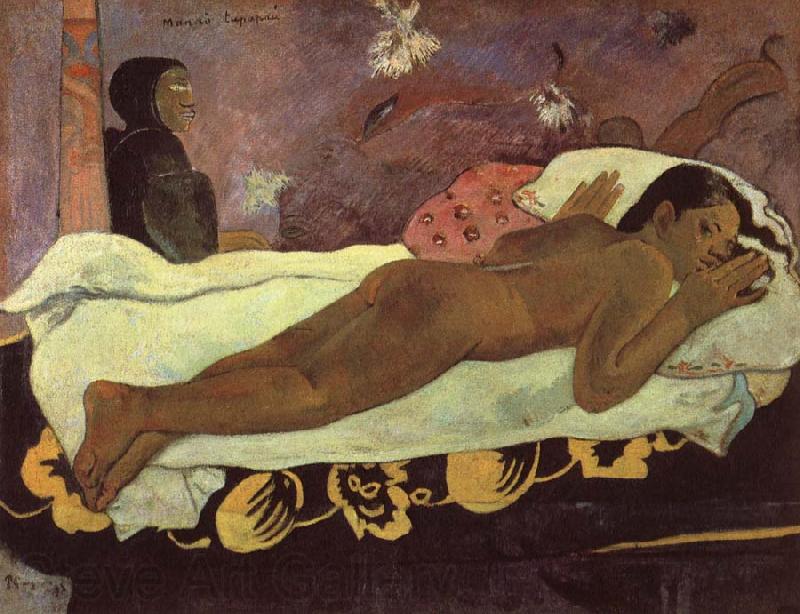 Paul Gauguin The mind watches Cloth